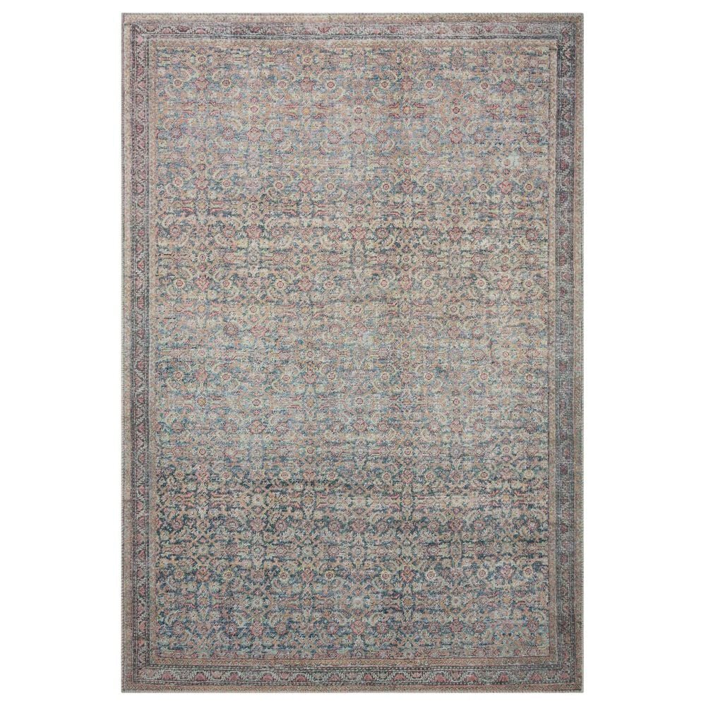 Loloi Adrian 7"6" x 9"6" Denim and Multicolor Area Rug, , large