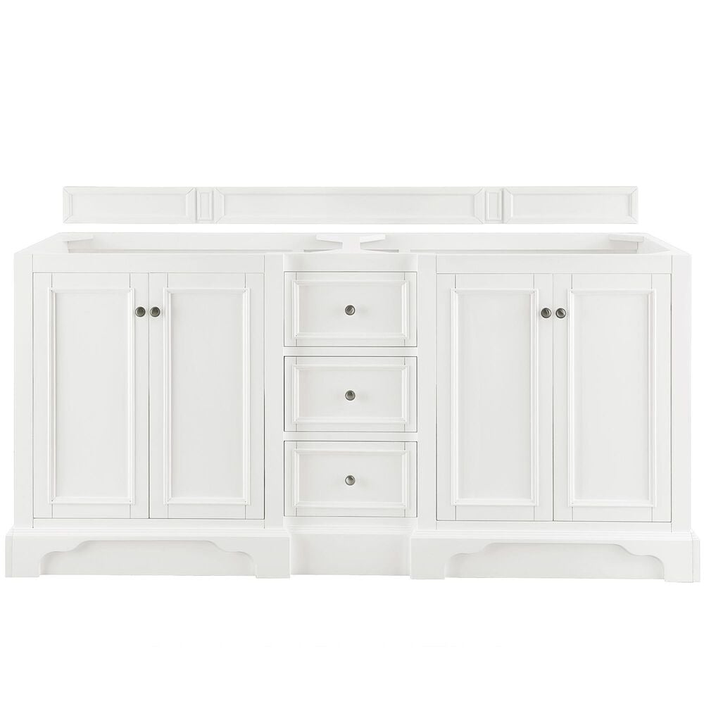 James Martin De Soto 72" Double Vanity Base in Bright White, , large