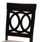 Baxton Studio Lucie Side Chair with Sand Cushion in Espresso Brown (Set of 2), , large