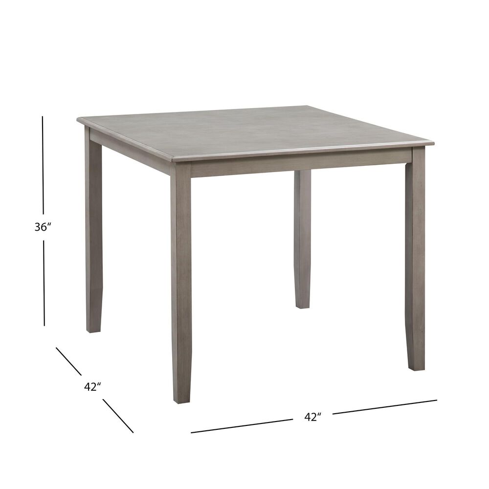 Abbyson Walker 5-Piece Square Counter Height Dining Set in Gray , , large
