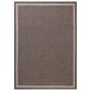 Loloi Easton Dove and Coffee 5"3" x 7"6" Indoor/Outdoor Area Rug, , large