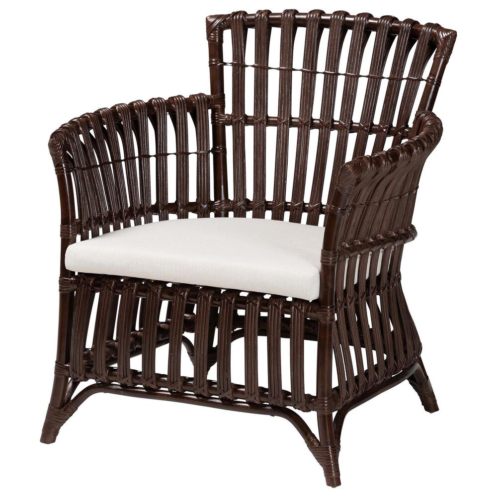 Baxton Studio Brooklyn Arm Chair in Neutral, , large