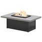 Homecrest Outdoor Living Rectangular Lounge Fire Table with Fire Burner Cover in Drift, , large