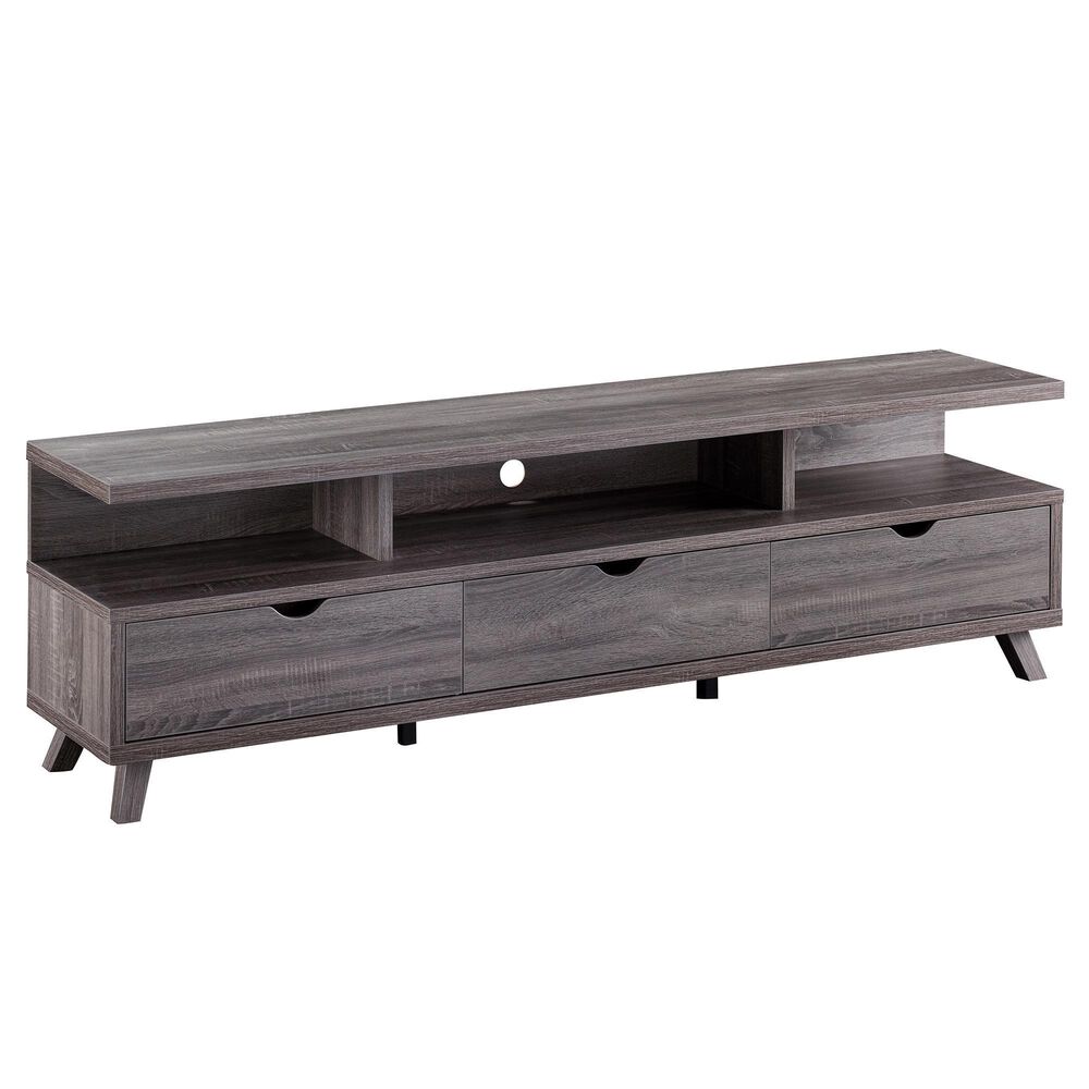 Global Movement 71" TV Stand in Distressed Grey, , large