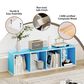 HOMLUX 4-Tier Open Shelf Display Organizer Bookcase in Light Blue and White, , large
