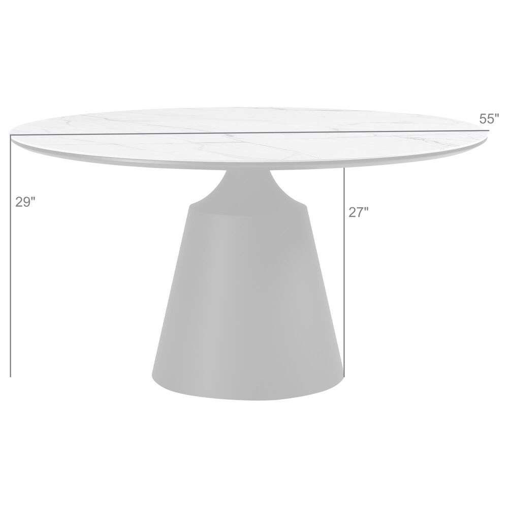 Blue River Knox Dining Table in Black and White - Table Only, , large