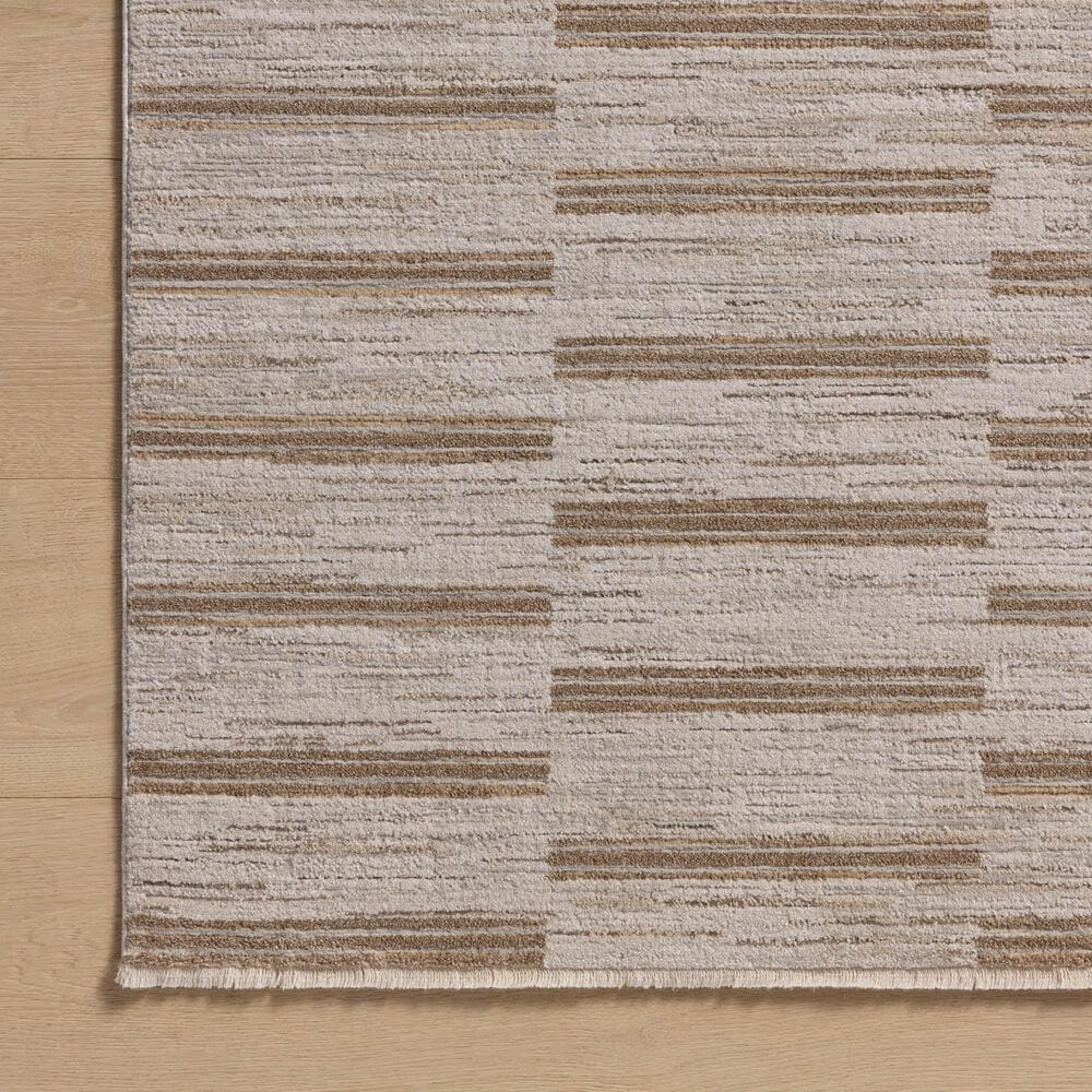 Amber Lewis x Loloi Cali 3&#39;6&quot; x 5&#39;6&quot; Ivory and Tobacco Area Rug, , large