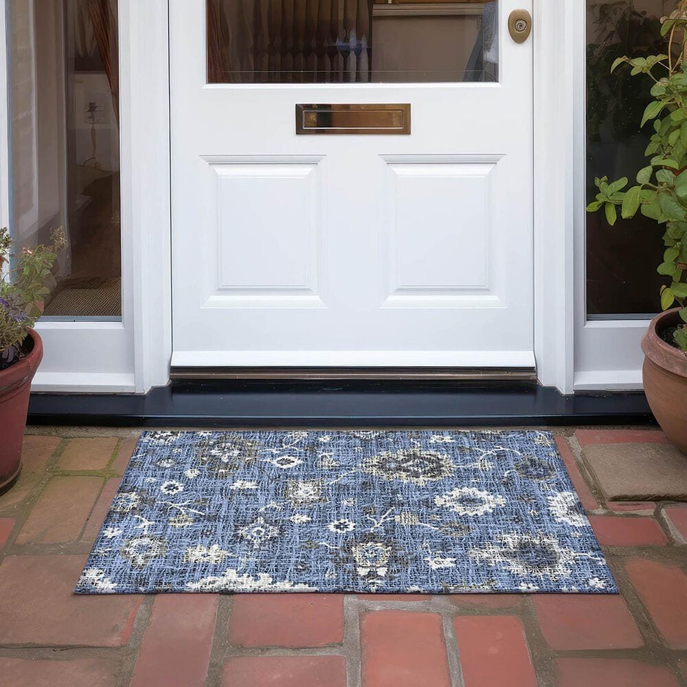Dalyn Rug Company Portico PO6 Blue 1&#39;8&quot; x 2&#39;6&quot; Area Rug, , large