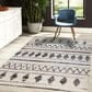 Amer Rugs Aspen 7"6" x 9"6" Cream and Black Area Rug, , large
