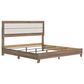 Ashley Sharnari King Panel Bed in Warm Gray, Brown and Antique White, , large