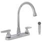 MS International 2-Handle Kitchen Faucet with Side Sprayer in Chrome, , large