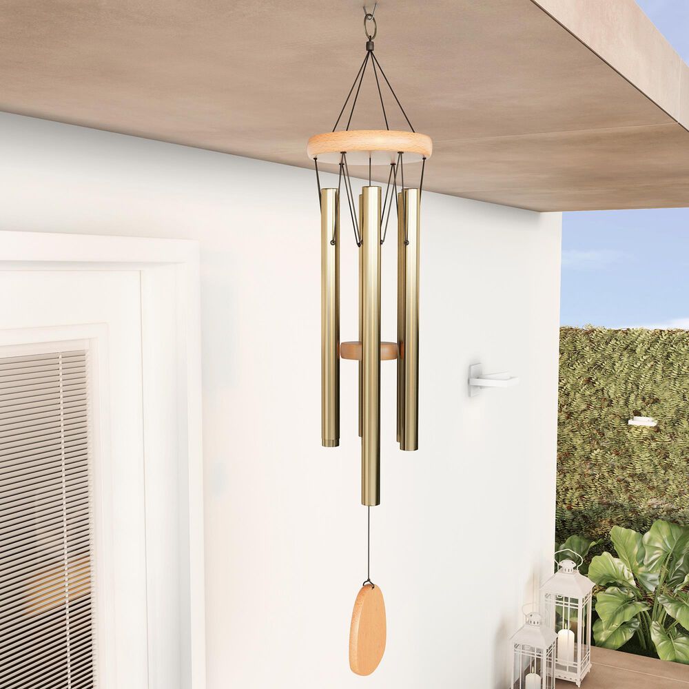 Timberlake Wind Chime in Gold, , large