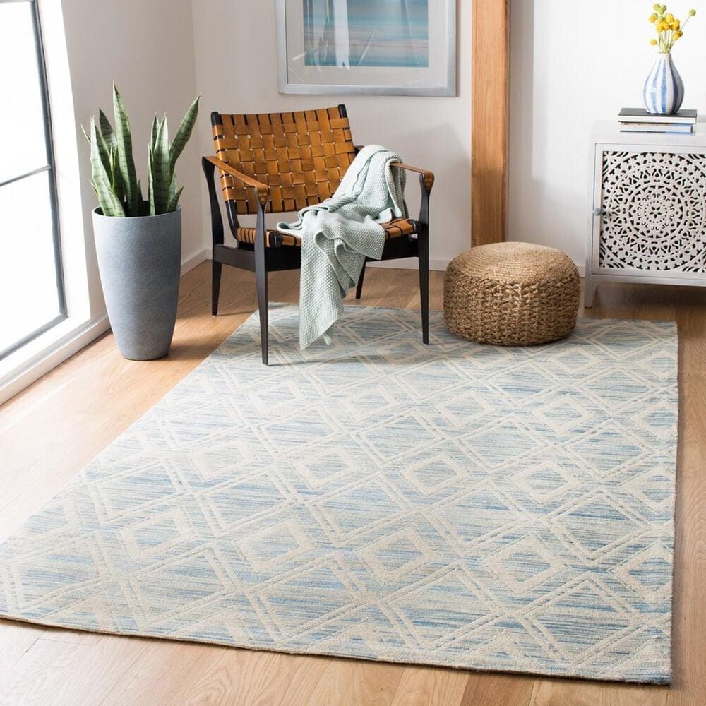 Safavieh Marbella 6&#39; x 9&#39; Dark Blue and Ivory Area Rug, , large