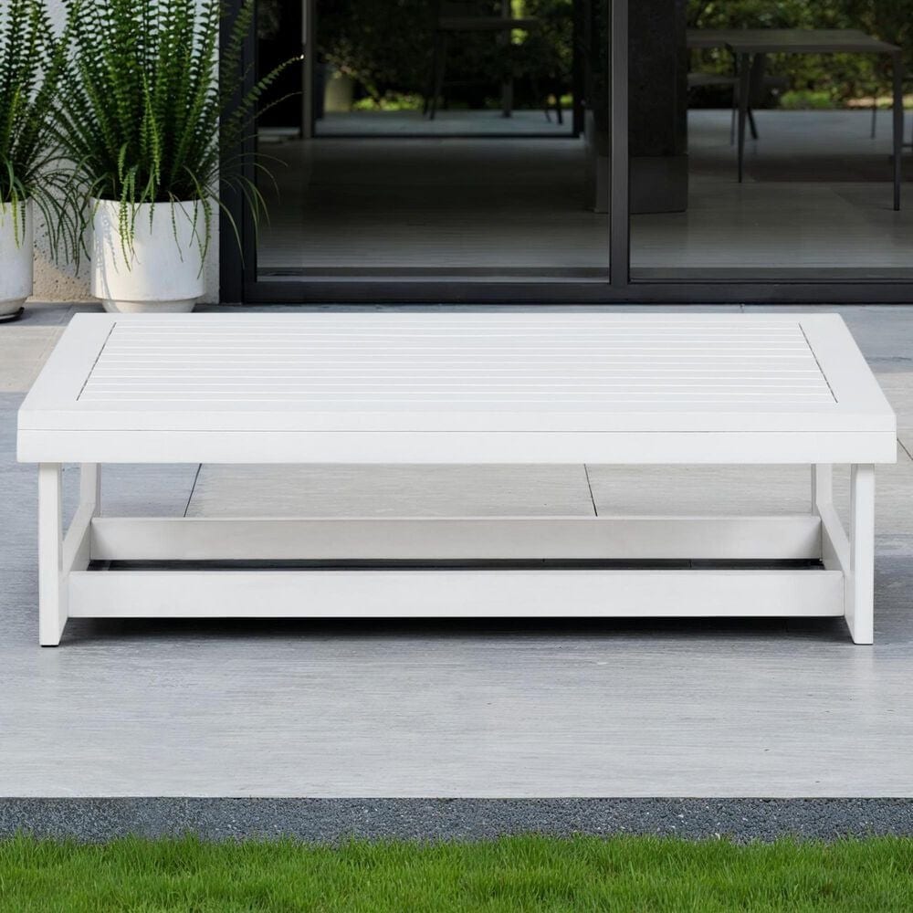 Linon Home Decor Silbury Cocktail Table in White, , large