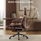HOMLUX High Back Executive Office Chair with PU Leather in Dark Brown, , large