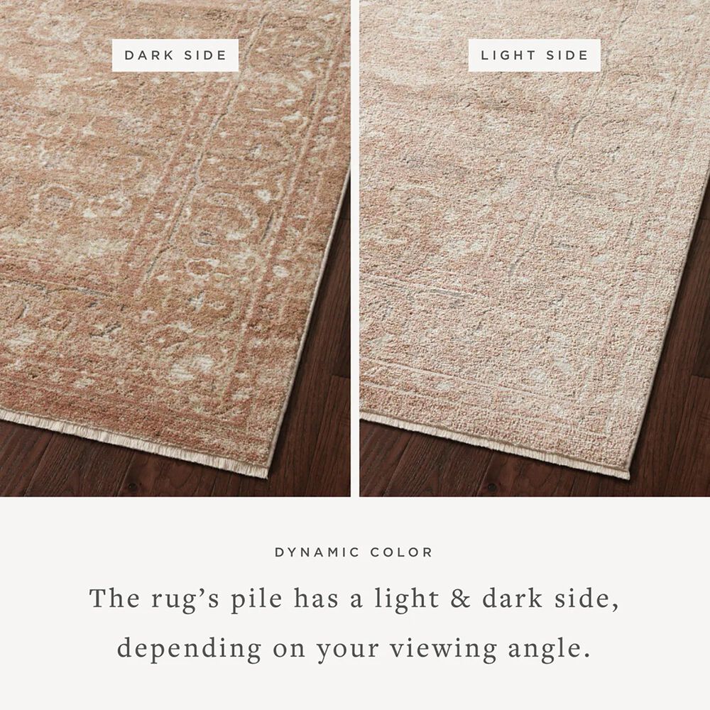Loloi Sonnet 2&#39;6&quot; x 8&#39; Terracotta and Natural Runner, , large