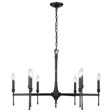 Golden Lighting Landon 9-Light Chandelier in Matte Black, , large