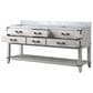 Lexora Home Norwalk 72" Double Bathroom Vanity in White Oak with White Carrara Marble Top  and Rectangle Sink, , large