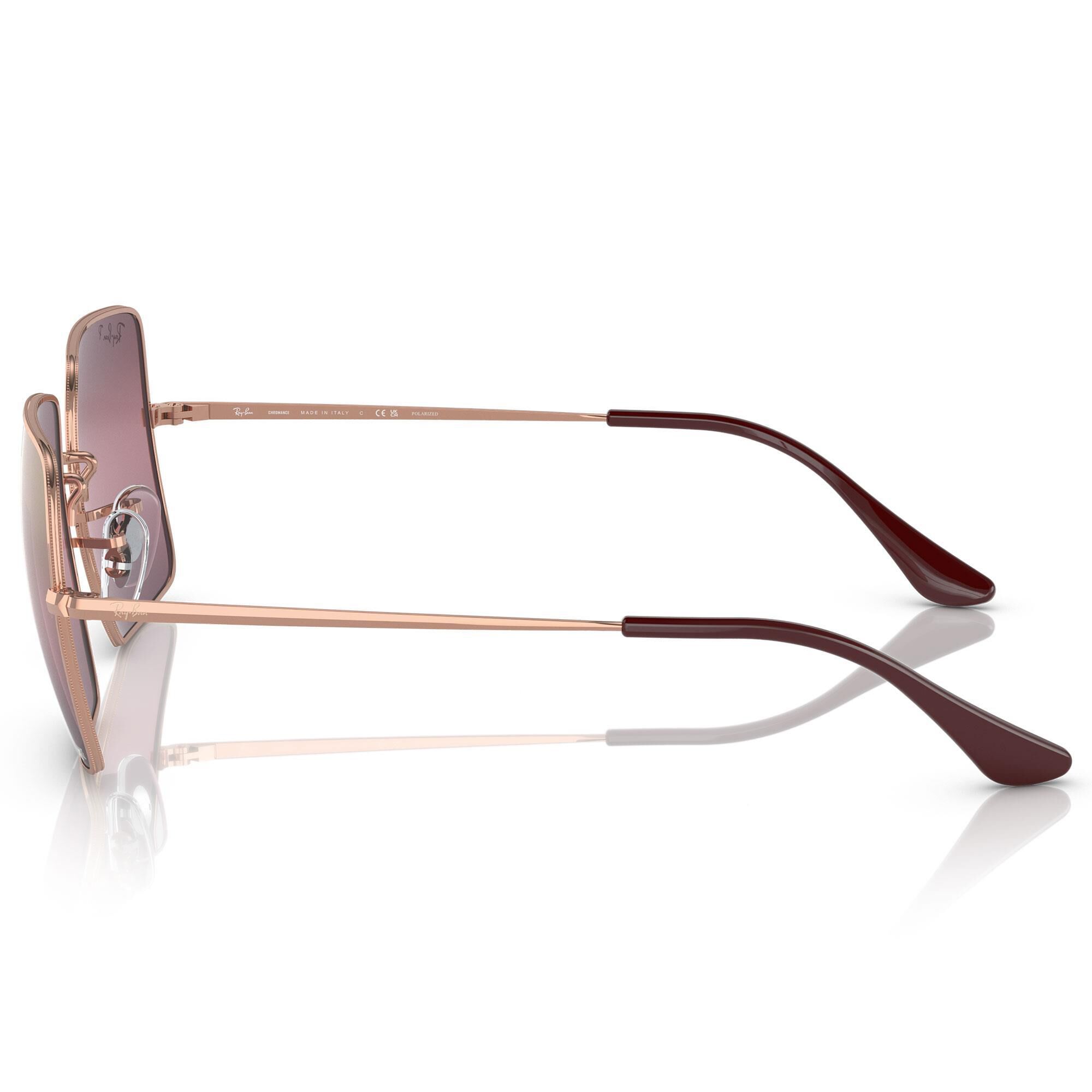 Ray Ban Square 1971 Chromance Sunglasses with Red Polarized Lenses