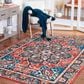 Safavieh Riviera 5"5" x 7"7" Black and Red Area Rug, , large