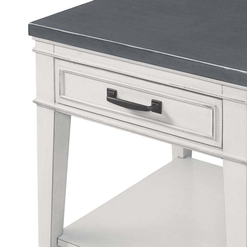 Martin Svensson Home Del Mar End Table in Antique White/Grey, , large