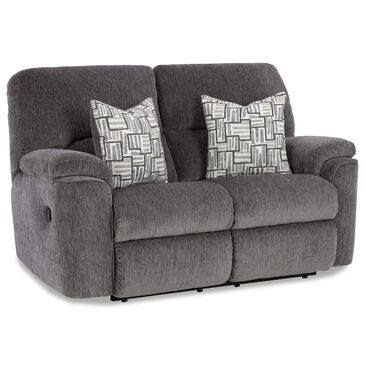 HomeStretch Payday Manual Loveseat in Pewter, , large