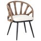 Hearth and Haven 5-Piece Outdoor Dining Set with Brown Rattan Chairs and Plastic Wood Table in Beige, , large