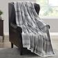 Pem America Cannon Cozy Teddy King Blanket in Grey, , large