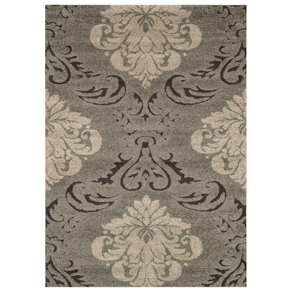 Loloi Encore 7"7" x 10"6" Smoke-Beige Rectangle Area Rug, , large
