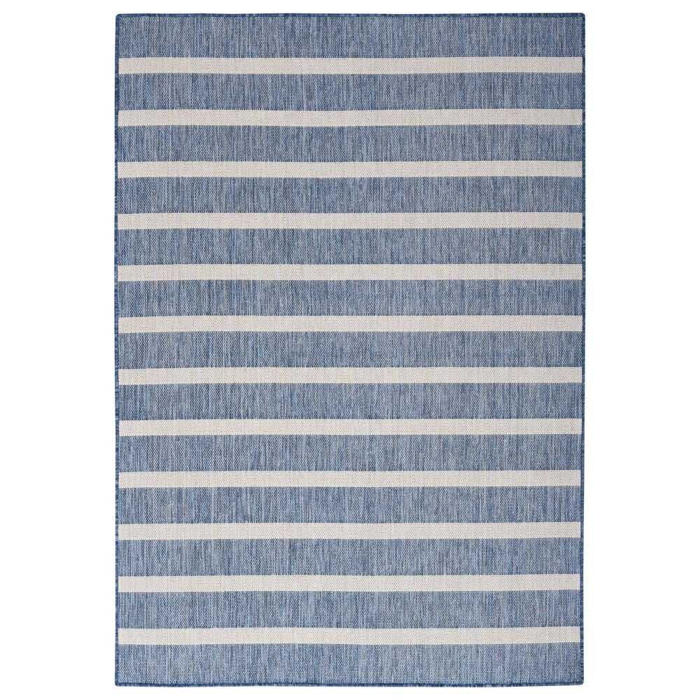 Nourison Positano POS03 Navy and Ivory 7&#39; x 10&#39; Indoor/Outdoor Area Rug, , large