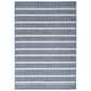 Nourison Positano POS03 Navy and Ivory 7" x 10" Indoor/Outdoor Area Rug, , large