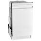 Midea 18" Front Control Built-In Dishwasher in White, , large
