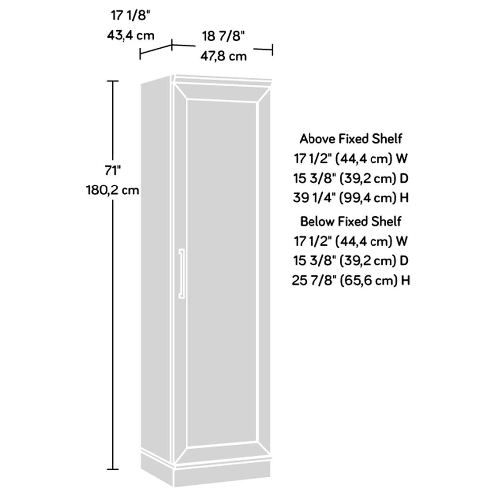 Sauder Homeplus Single Door Pantry in Soft White, , large