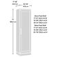 Sauder Homeplus Single Door Pantry in Soft White, , large