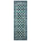 Rifle Paper Co Crafted by Cloth and Company Courtyard 2" x 5" Hadley Emerald Runner, , large