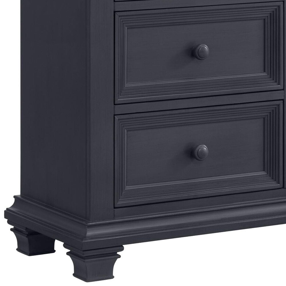 Oxford Baby Weston 4 Drawer 4 Shelf 1 Door Chifferobe in Midnight Slate, , large