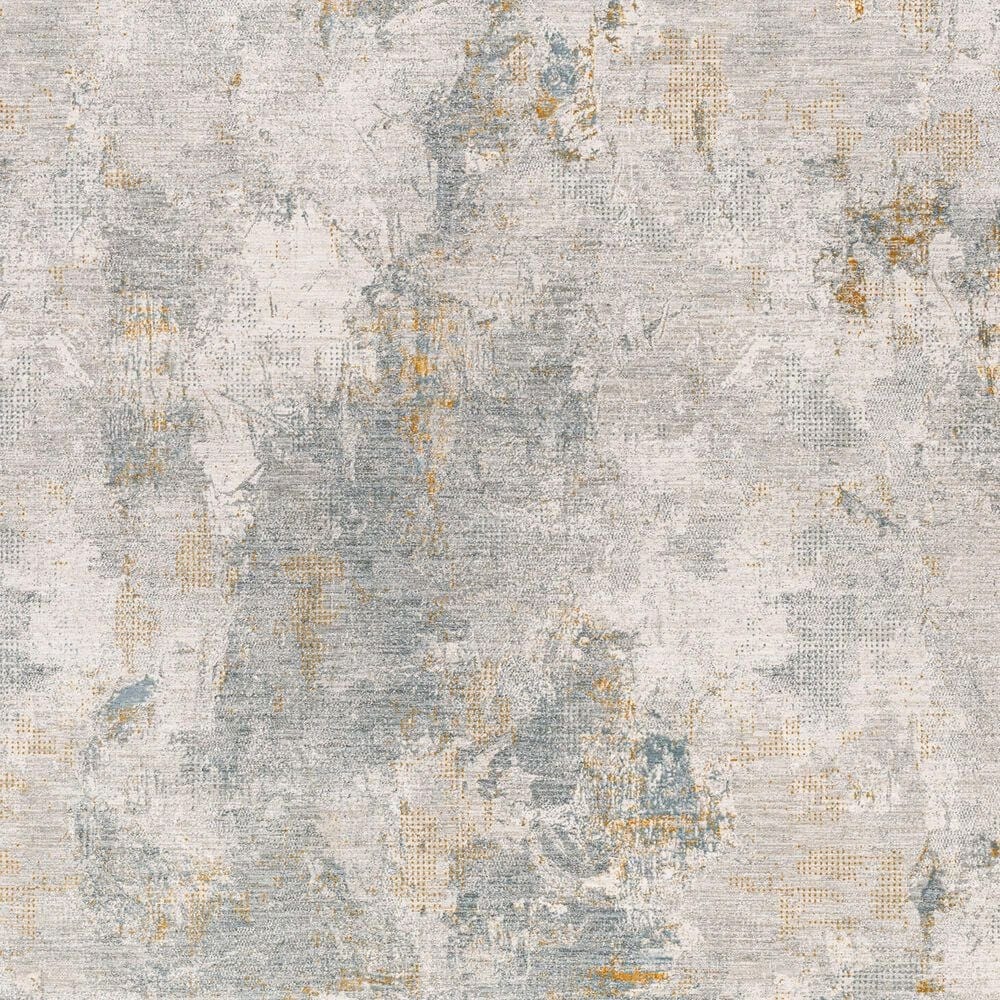 Surya Dresden DRE-2322 Medium Gray, Gray, White, Denim, Mustard and Light Slate 7&#39;10&quot; x 10&#39;2&quot; Area Rug, , large