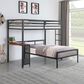 Hearth and Haven Twin Platform Bed with Headboard and Footboard in Grey, , large