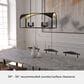 Hunter Dukestown 8-Light Linear Chandelier in Natural Iron and Gold Leaf, , large