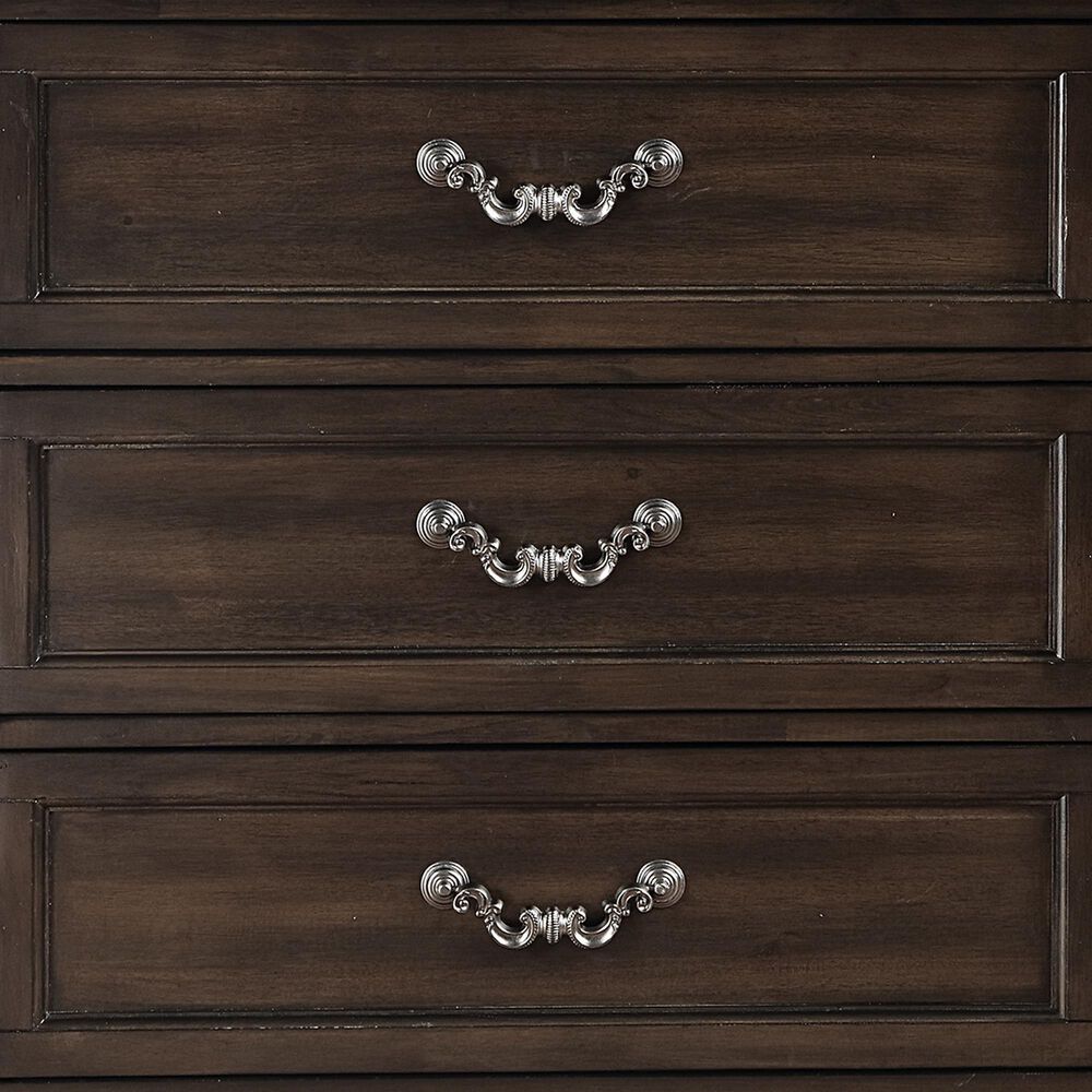 New Heritage Design Lyndhurst 5-Piece Queen Bedroom Set in Walnut Brown, , large