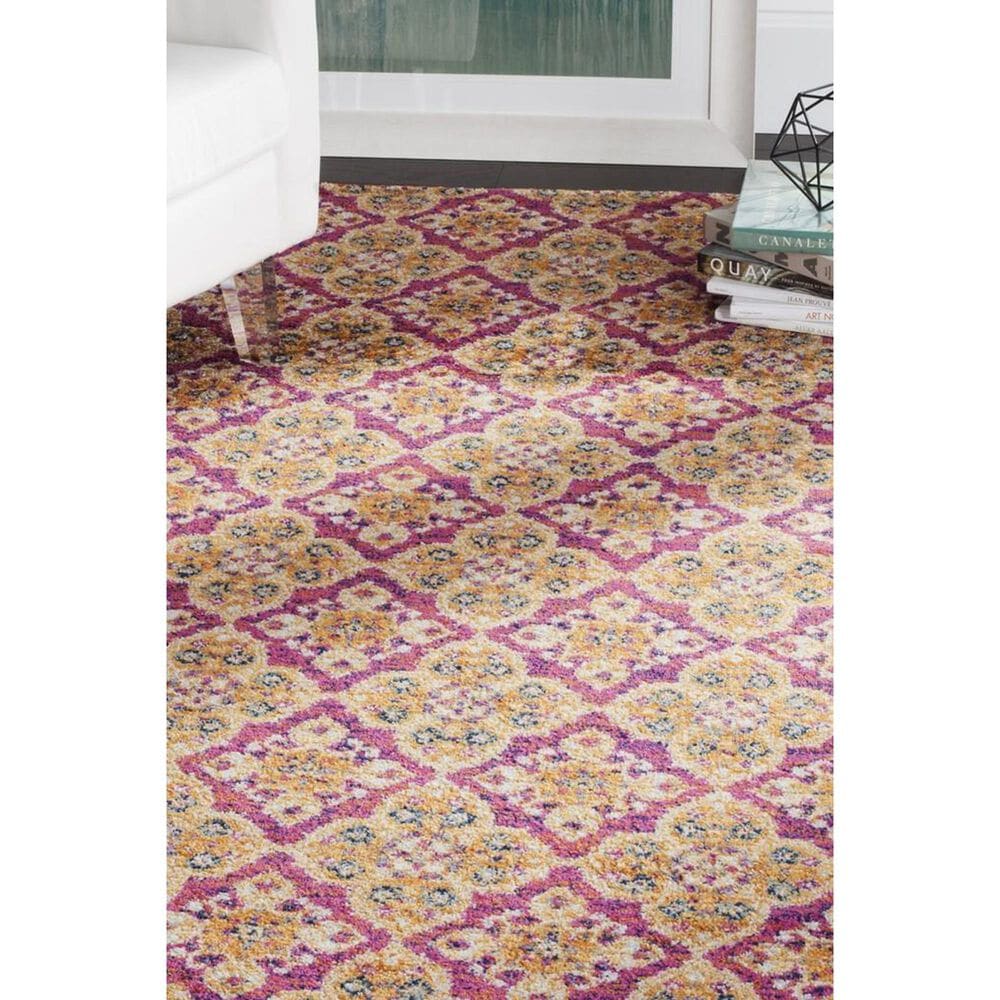 Safavieh Madison MAD605A 4&#39; x 6&#39; Fuchsia and Gold Area Rug, , large