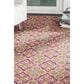 Safavieh Madison MAD605A 4" x 6" Fuchsia and Gold Area Rug, , large