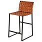 Porter Design Veracruz Counter Stool in Black Finish and Warm Camel Top Grain Leather, , large