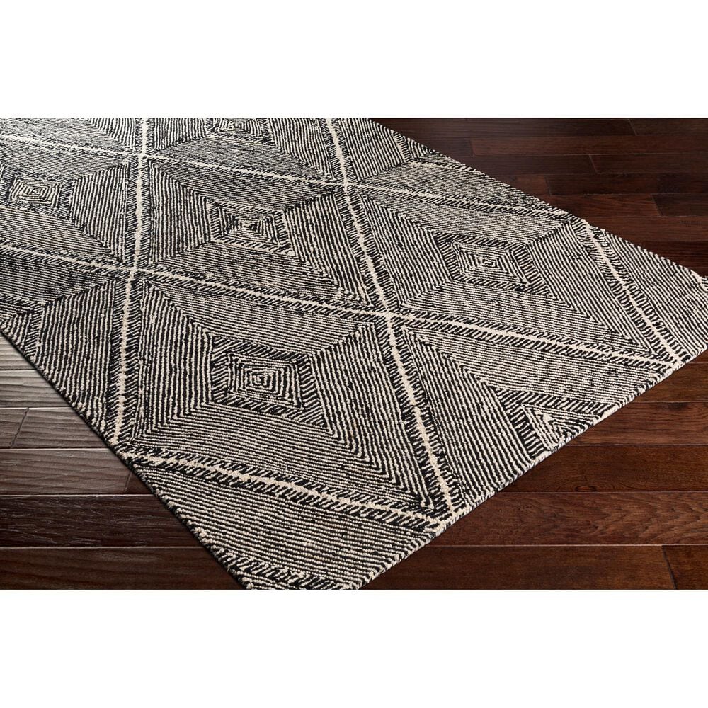 Surya Maroc MAR-2322  5&#39; x 7&#39;6&quot; Black and Beige Area Rug, , large