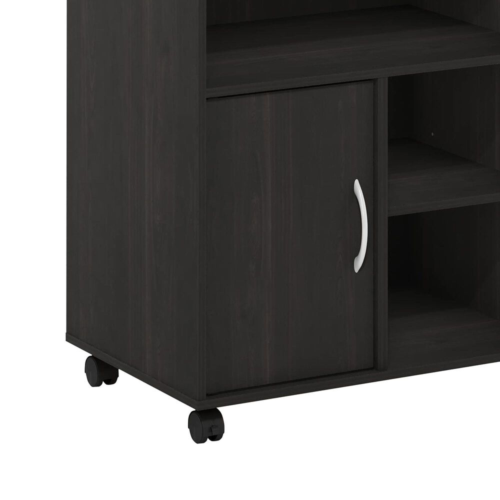 HOMLUX Large Home Office Under Desk Printer Stand in Espresso, , large