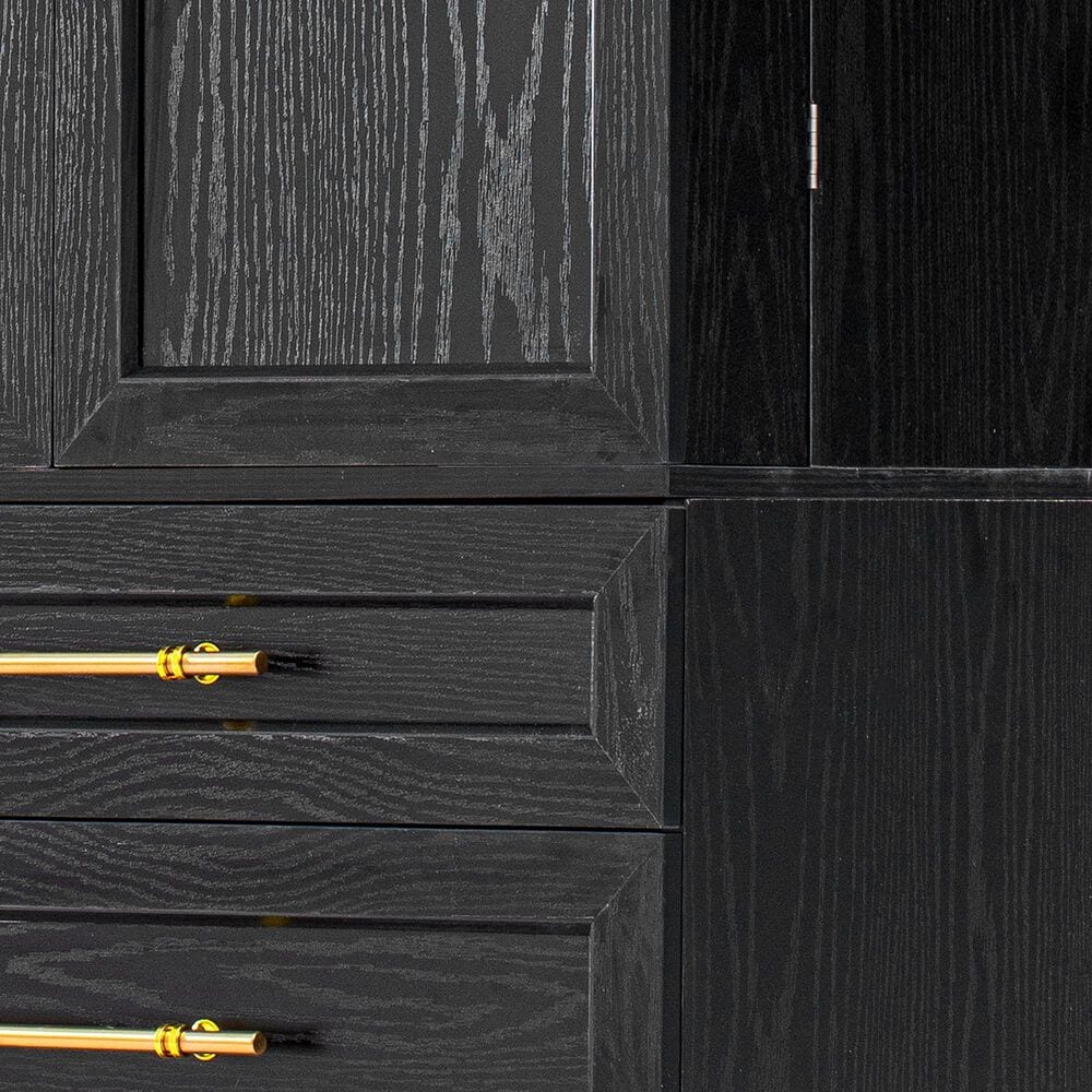 HOMLUX 78.2" Tall Farmhouse Kitchen Pantry Cabinet with 8 Door Shelves, Storage Cabinet with 3 Adjustable Shelves, 3 Large Drawers, Versatile Cupboard for Kitchen, Dining &amp; Bathroom, Ash Black, , large