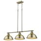 Golden Lighting Duncan 3-Light Pendant in Aged Brass, , large