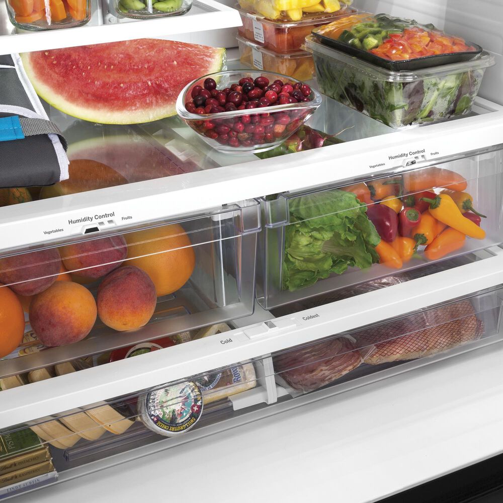 GE Appliances 24.7 Cu. Ft. French-Door Refrigerator with Internal Water Dispenser in Fingerprint Resistant Stainless Steel, , large