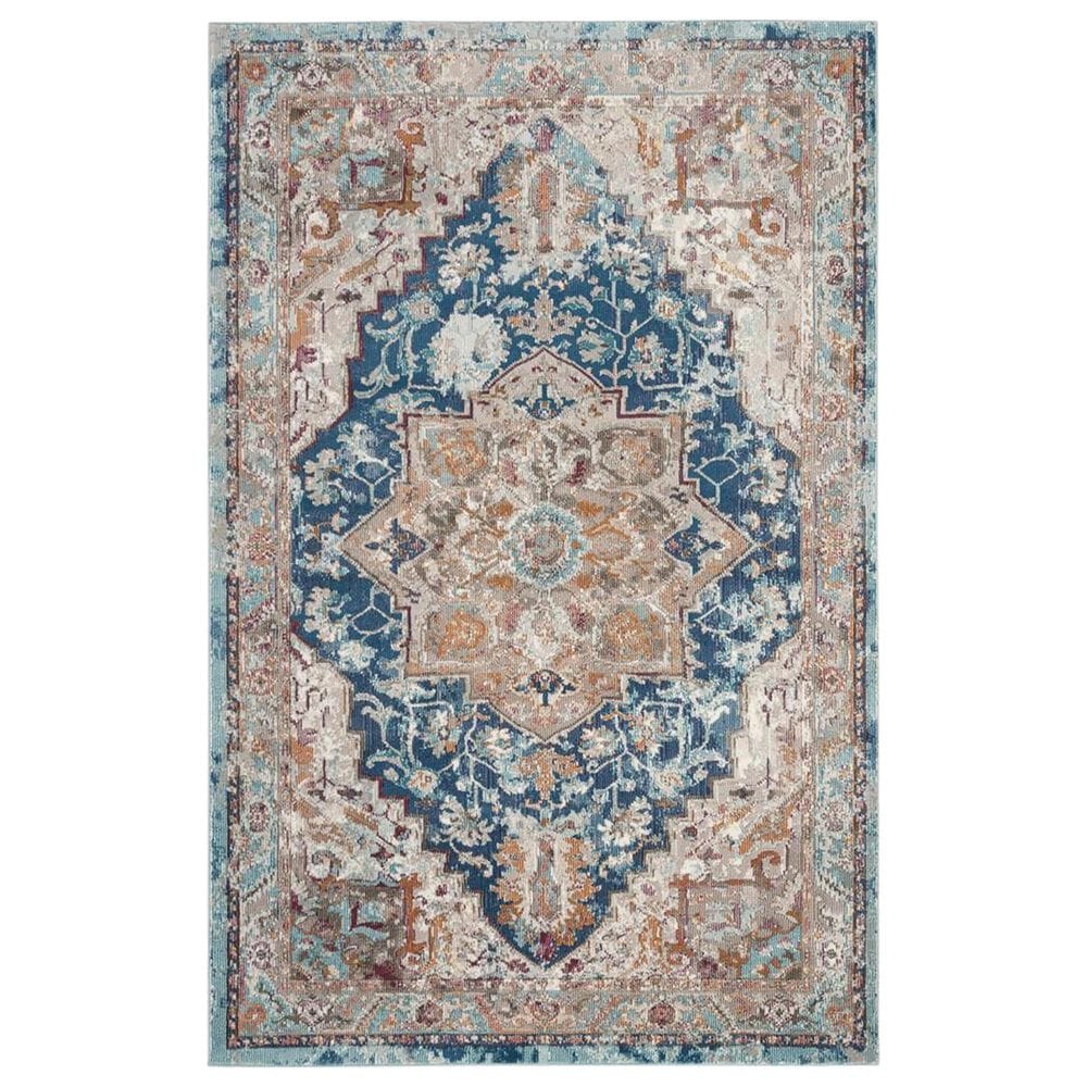Safavieh Aria 4" x 6" Blue and Beige Area Rug, , large