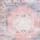 Safavieh Serapi 6"7" Square Ivory and Pink Area Rug, , large